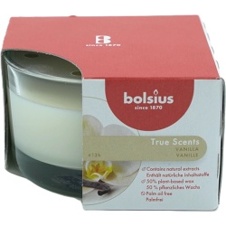 Scented Jar Candle Vanilla 50mm x 80mm True Scents Bolsius