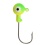Double Eye Jig Heads 1/8oz. 8pk. Chartreuse/lime Danielson