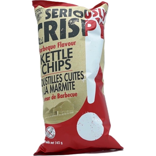 Kettle Chips Barbeque Flavour 142g. Seriously Crispy