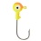 Double Eye Jig Heads 1/16oz. 10pk. Chartreuse/orange Danielson