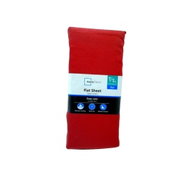 Flat Sheet Red Twin Size Mainstays