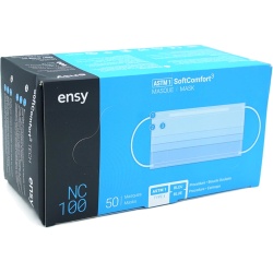 Face Mask ASTM 1 Soft Comfort3 50pk. Blue Ensy