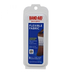 Band-aid Fabric 8ct All-1-size Flexible J&j