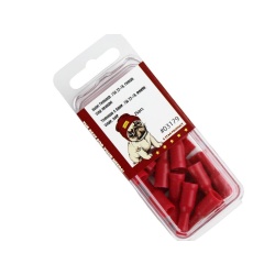 Bullet Terminals Female .156 22-18 25pk. Vinyl Insulated Red Tuf Bug