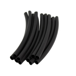 Heat Shrink Tubing 6 x 1/4" 10pk. Black Global Tone"