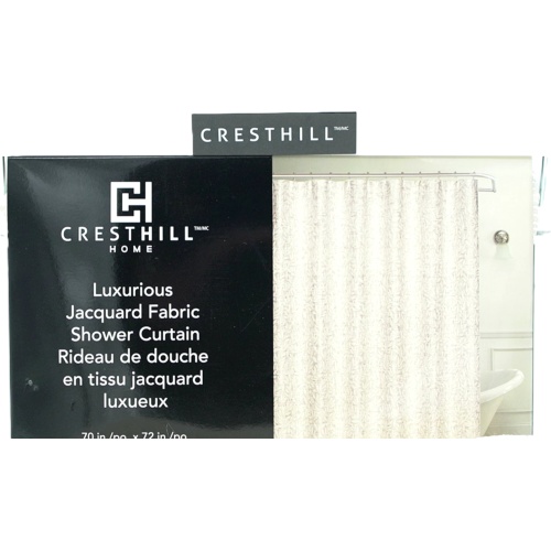 Shower Curtain Luxurious Jacquard Fabric 70 x 72