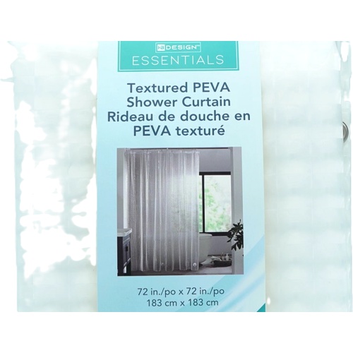 Shower Curtain Textured PEVA 72 x 72