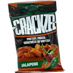 Crackzel Pretzel Pieces Jalapeno 85g.