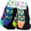 Socks Girl's 6pk. Ankles Black Assorted Size 4-10 Fruit Of The Loom