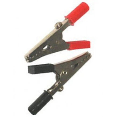 alligator clips Large bag of 10 5 red 5 black