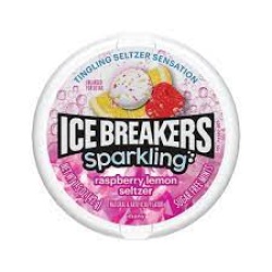 Ice Breakers Sparkling Mints Raspberry Lemon Seltzer 42g.