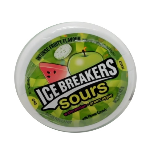 Ice Breakers Sours Mints Watermelon Green Apple 42g. Sugar Free