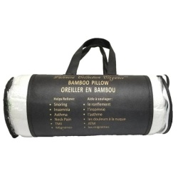 Bamboo Queen Pillow In Black Bag Valencia Collection