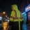 Hi-Vis Safety Rain Coat Large Sturrdi