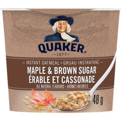 Quaker Instant Oatmeal Maple & Brown Sugar 48g. Cup
