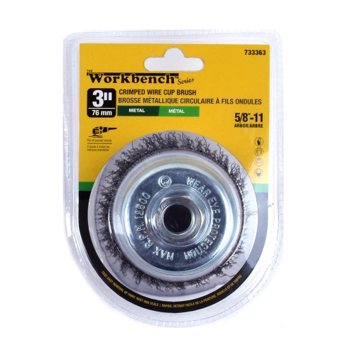 Wire Cup Brush 3 x 5/8