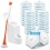 Disposable Toilet Brush w/40 Refills & Storage Caddy Jehonn