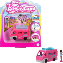 Mini Barbie Land Doll & Van Playset