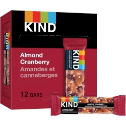 Kind Bars Almond Cranberry 12 x 40g. 480g. (or $0.99ea.)