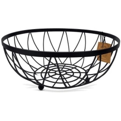 Market Finds 12 Metal Wire Fruit Bowl – Matte Black"