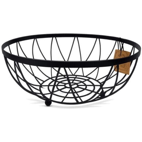 Market Finds 12 Metal Wire Fruit Bowl – Matte Black