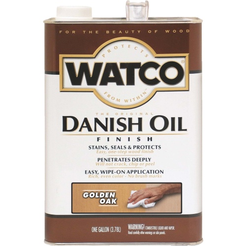 Danish Oil Golden Oak 3.78L Stains, Seals & Protects One Step Finish Watco