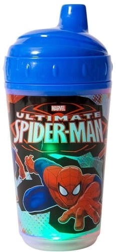 Light Up Sipper Cup Blue Spiderman 10oz. (or 2/$9.99)