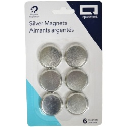 Silver Magnets 6Pk Quartet