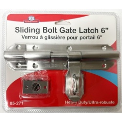 Sliding Bolt Gate Latch 6 Heavy Duty"