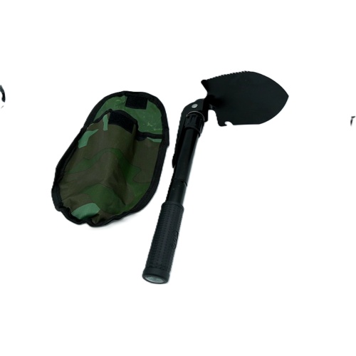 4 In 1 Folding Survival Shovel w/Camo Carrying Pouch