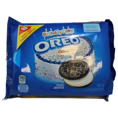 Oreo Cookies Birthday Cake Flavour 482g.