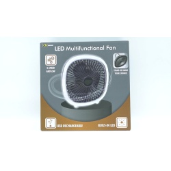 LED Fan 3 Speed Rechargeable CM Homeware