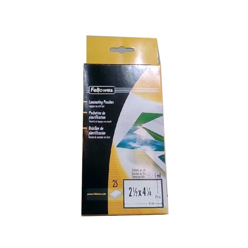 Laminating Pouch Luggage Tag w/Loop 2.5x4.5