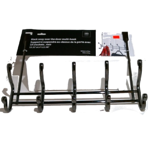 Over The Door Hook Black Nickel