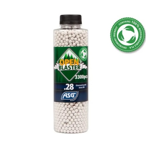 Ammo - .28g 3,300Rd BIO Airsoft BBs Diamond Grade ASG Open Blaster