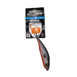 3D Sticklebait Pencil 7.5cm 17g. Sinking Black Red Savage Gear