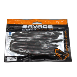 Armor Tube Worm 8pk. 14cm 10g. Sinking Watermelon Red Savage Gear