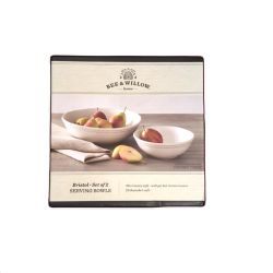 Bristol Serving Bowls Set Of 2 7 & 10" White Bee & Willow Home"