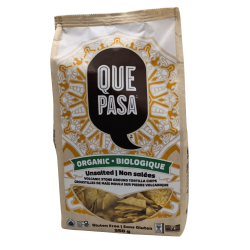 Organic Tortilla Chips Unsalted 350g. Que Pasa - Made in Canada