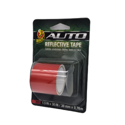 Auto Reflective Tape Red 1.5 x 30" Duck"