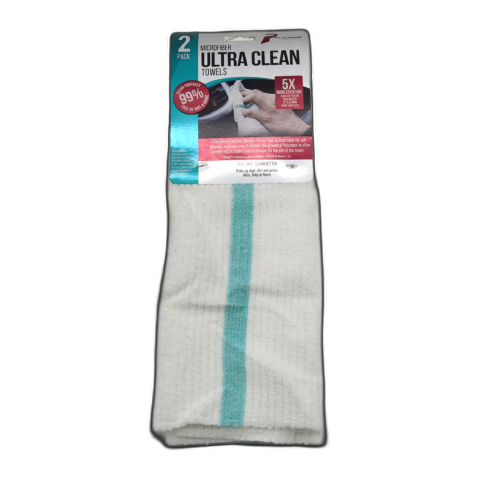 Microfiber Ultra Clean Towels 2pk. 14 x 14