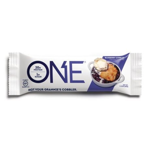 Protein Bar Blueberry Cobbler Flavour 20g. Protein 60g. One (or 12/$9.99)