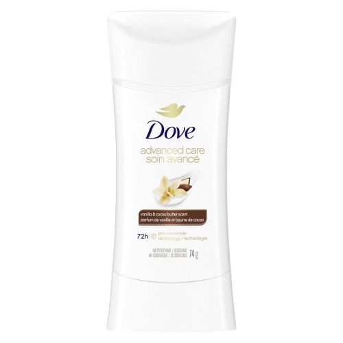 Dove Deodorant Vanilla & Cocoa Butter 74g. Advanced Care