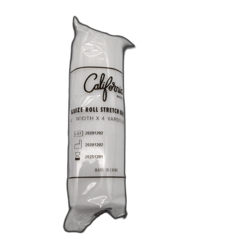 Gauze Roll Stretch Bandage 4 Width 4yd. Length California Basics