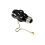 Pull chain socket adapter medium base single to twin outlets black