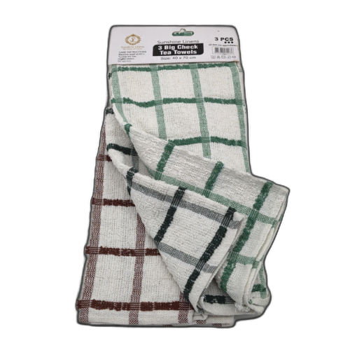 Big Kitchen Towels 3pk. 40cm X 70cm Sunshine Linens