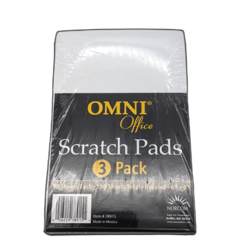 Scratch Pads 3pk. 4 X 6