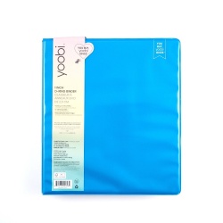 1 D Ring Binder Blue Holds 220 Sheets Yoobi"