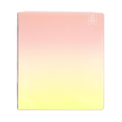 Binder 1 D-ring Peachy Yellow Ombre Yoobi"