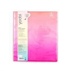 Binder 1 D-ring Pink Ombre Yoobi"